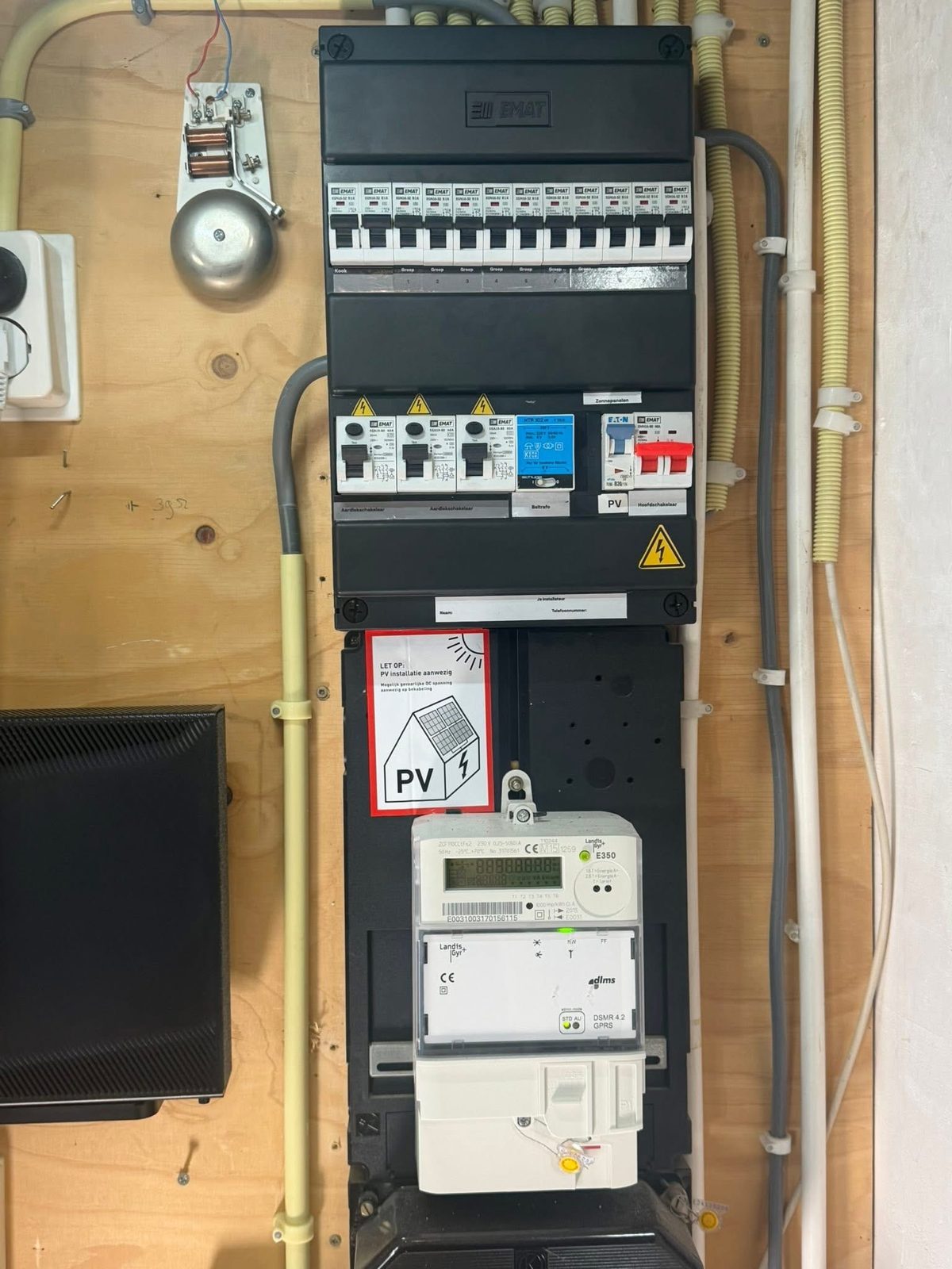 Uitgebreide groepenkast met extra groepen en PV-aansluiting
